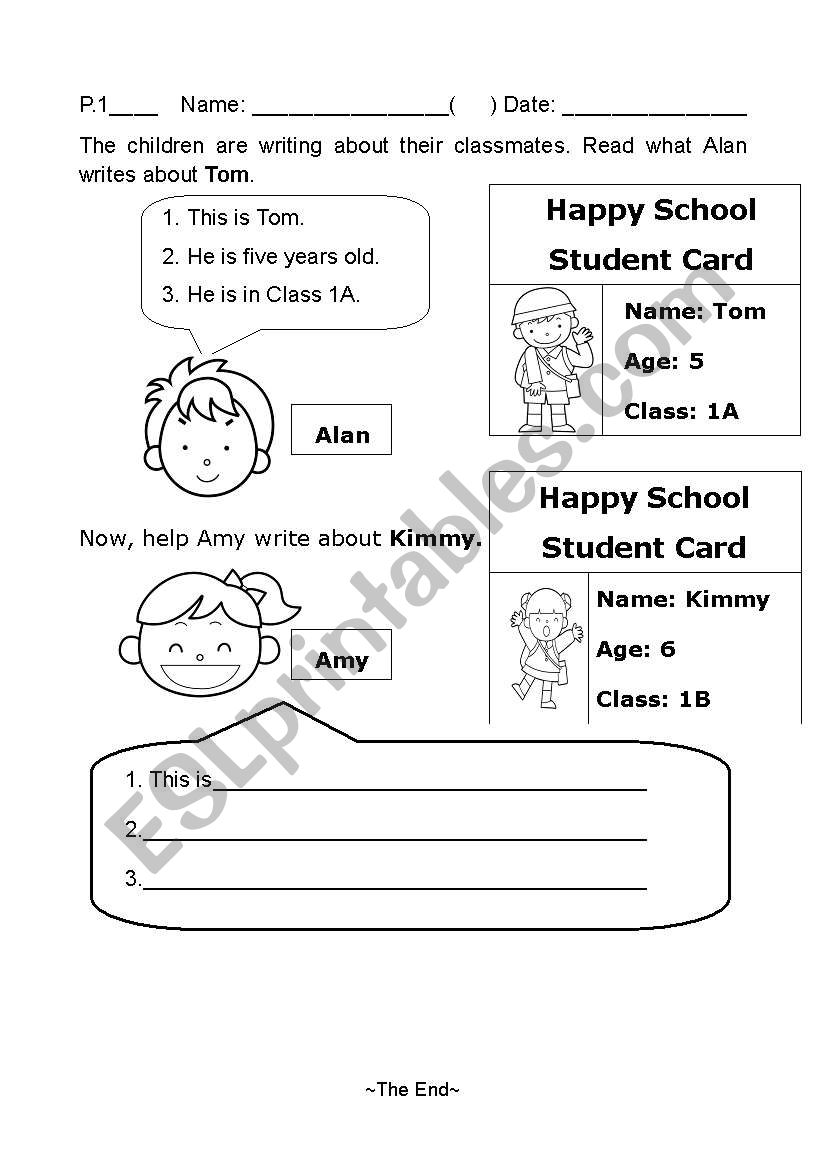 Guided writing worksheet