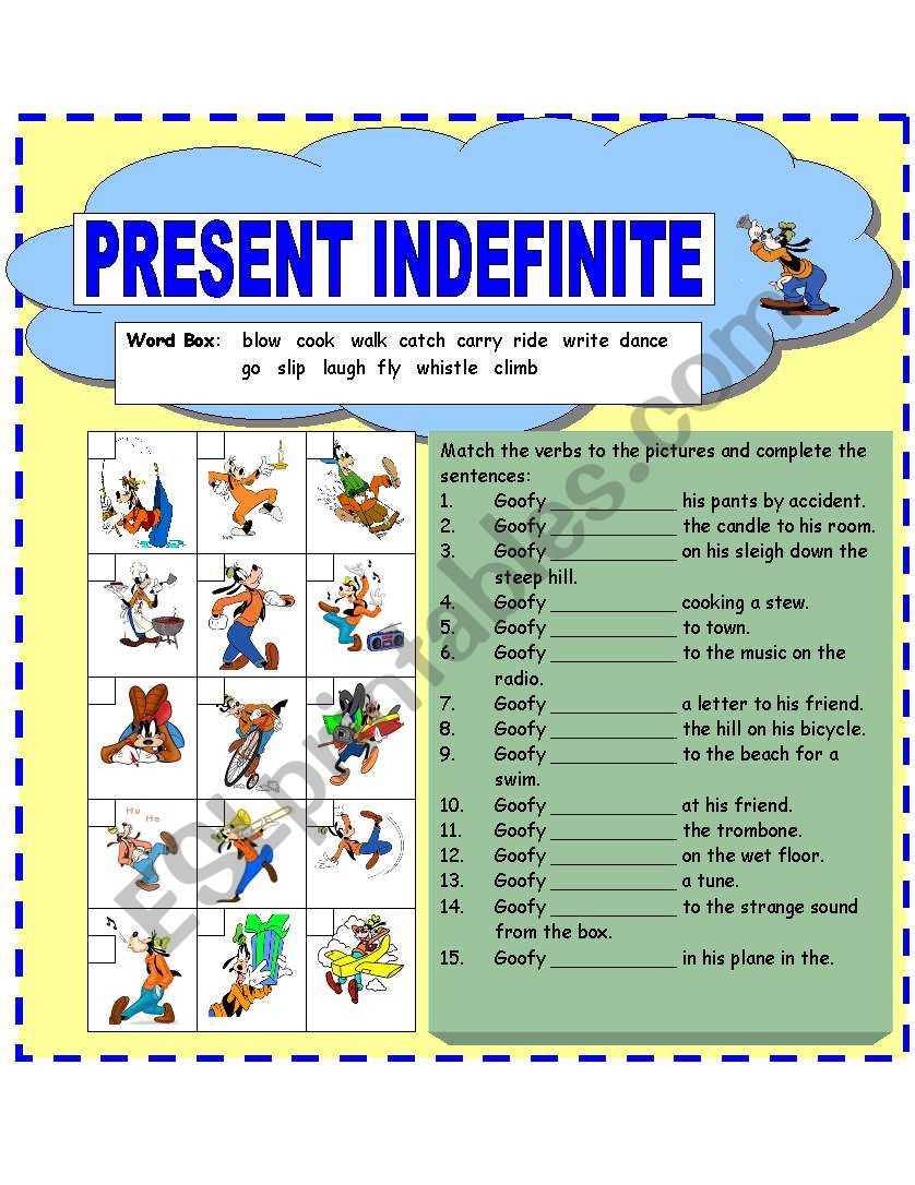 Present Continuous Tense worksheet