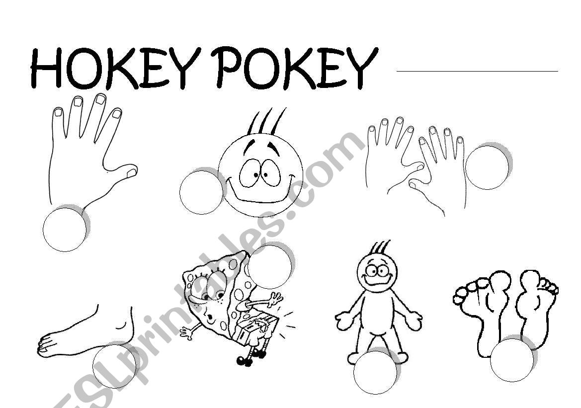 HOKEY POKEY LISTEN AND NUMBER worksheet