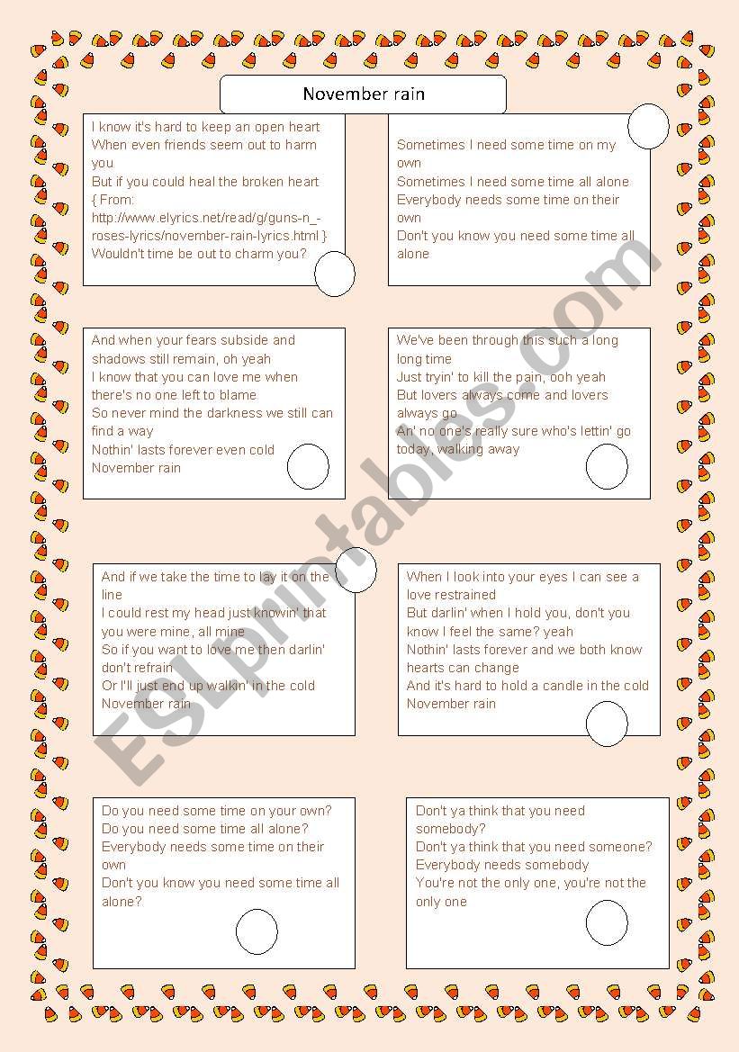 Unscramble the stanzas worksheet