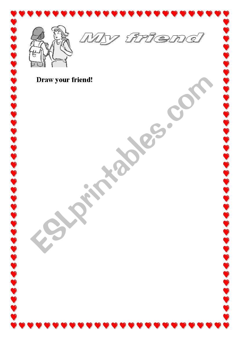 my friend worksheet