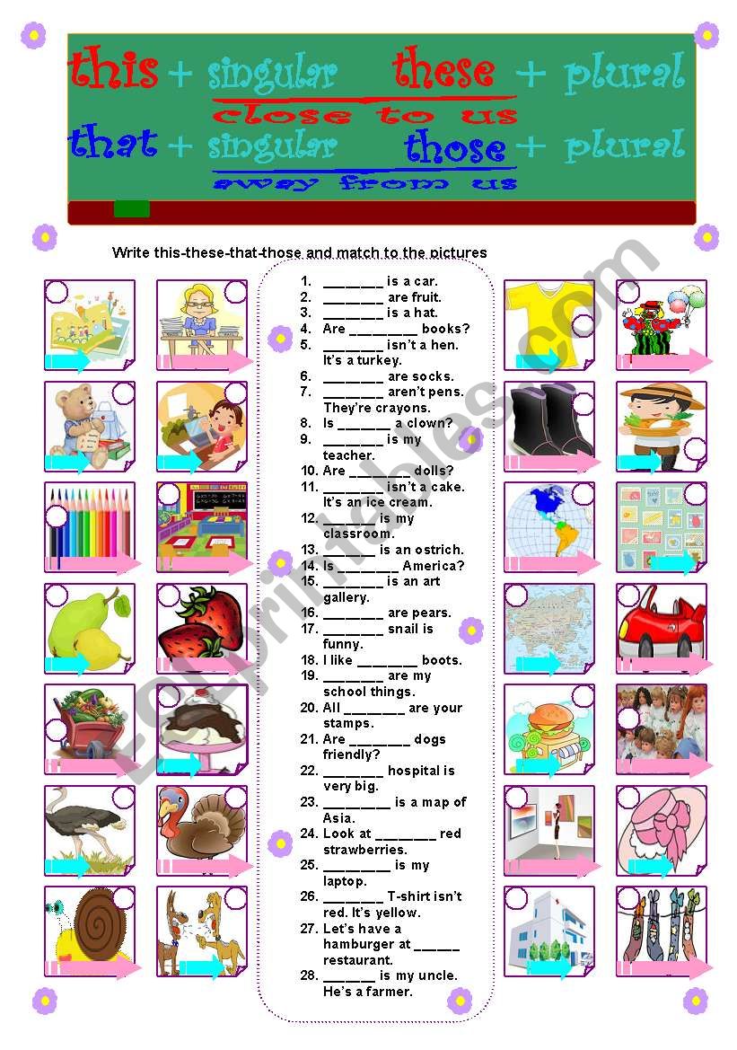 this-these-that-those worksheet