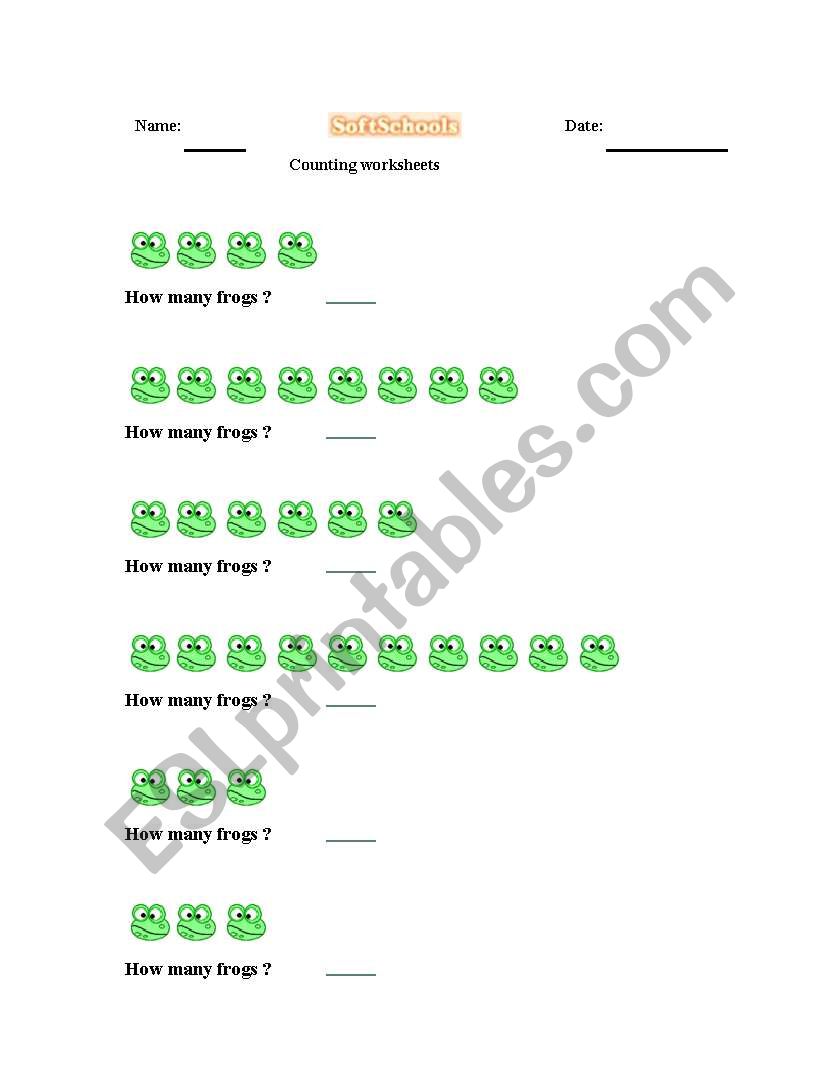 Counting Numbers worksheet