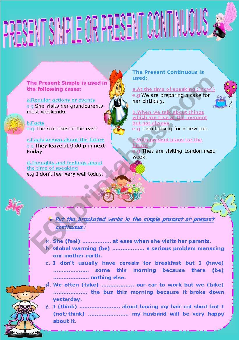 PRESENT SIMPLE OR PRESENT CONTINUOUS?