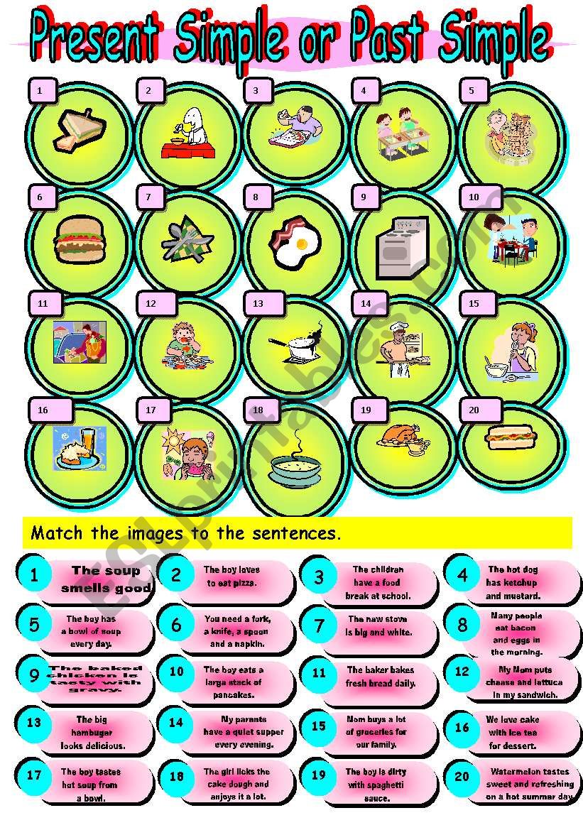 Present Simple or Past Simple worksheet