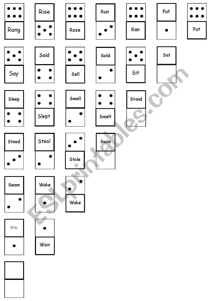 Past Domino_part 3 worksheet