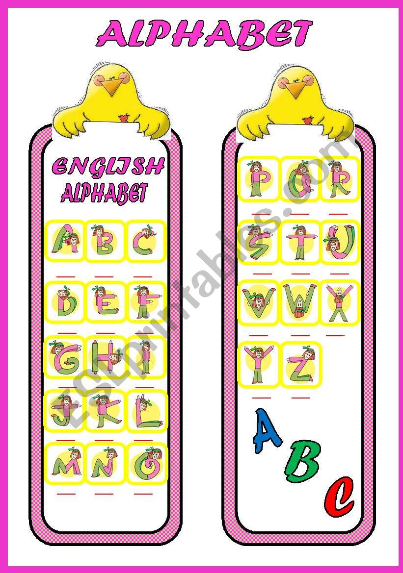 Alphabet worksheet