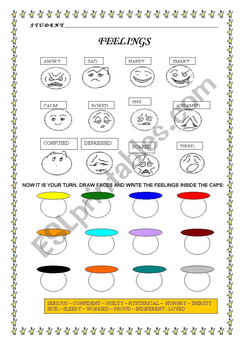 FEELINGS worksheet