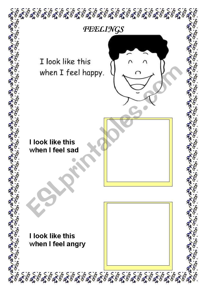 feelings II worksheet