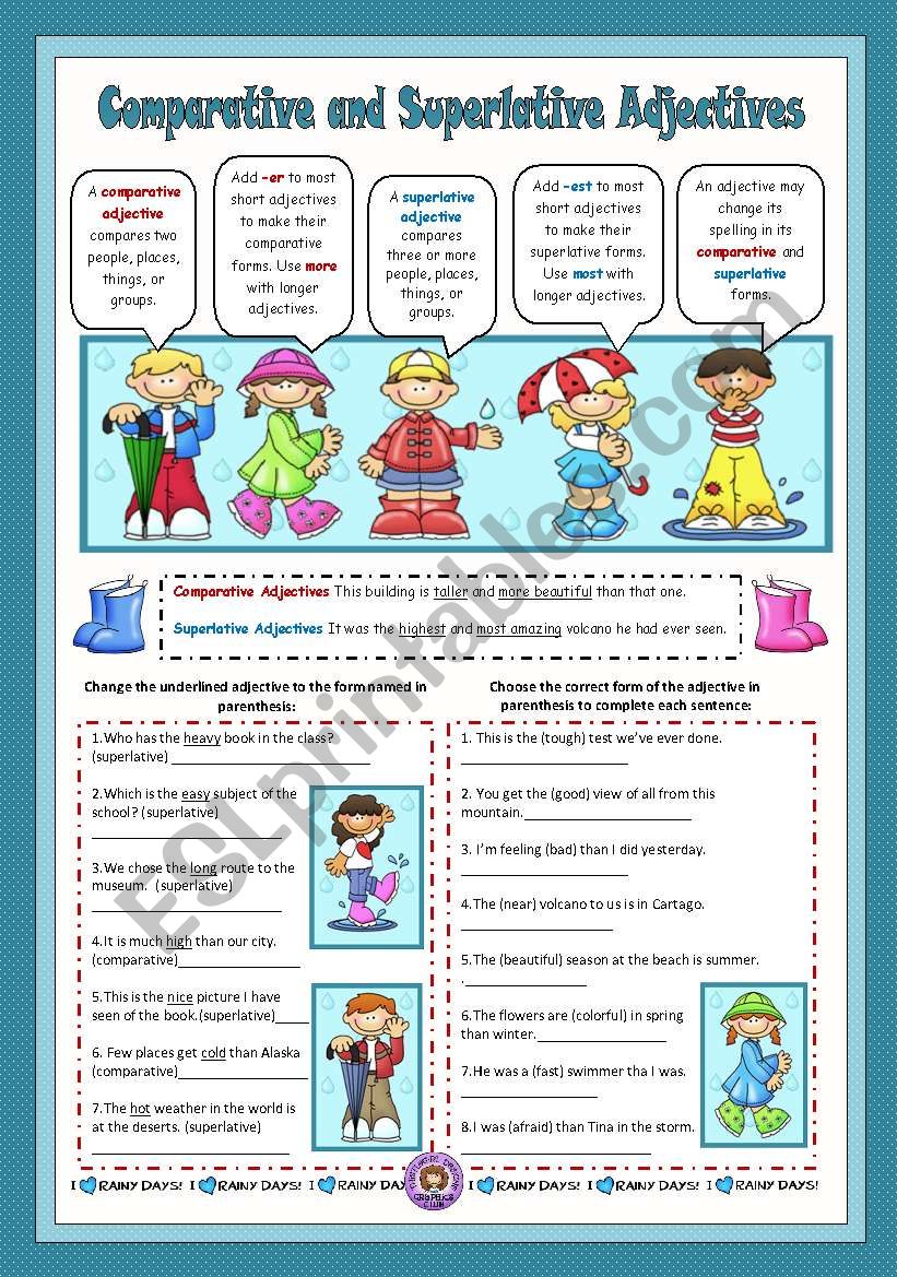 Comparative and Superlative Adjectives 