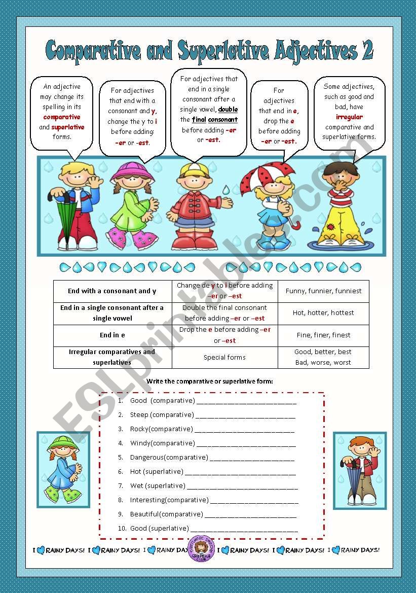 Comparative and Superlative Adjectives 2