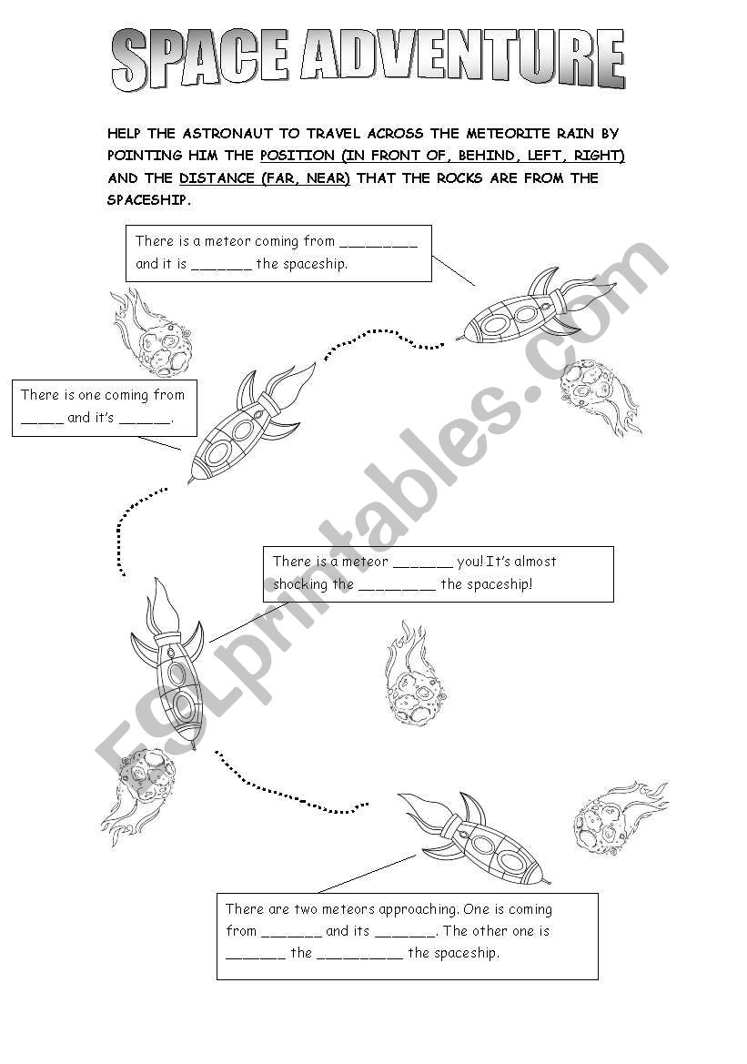 Space Adventure worksheet