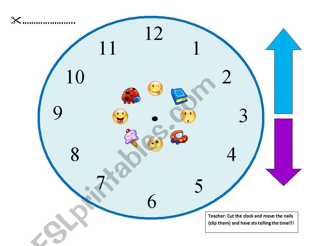 Making a clock!!! worksheet