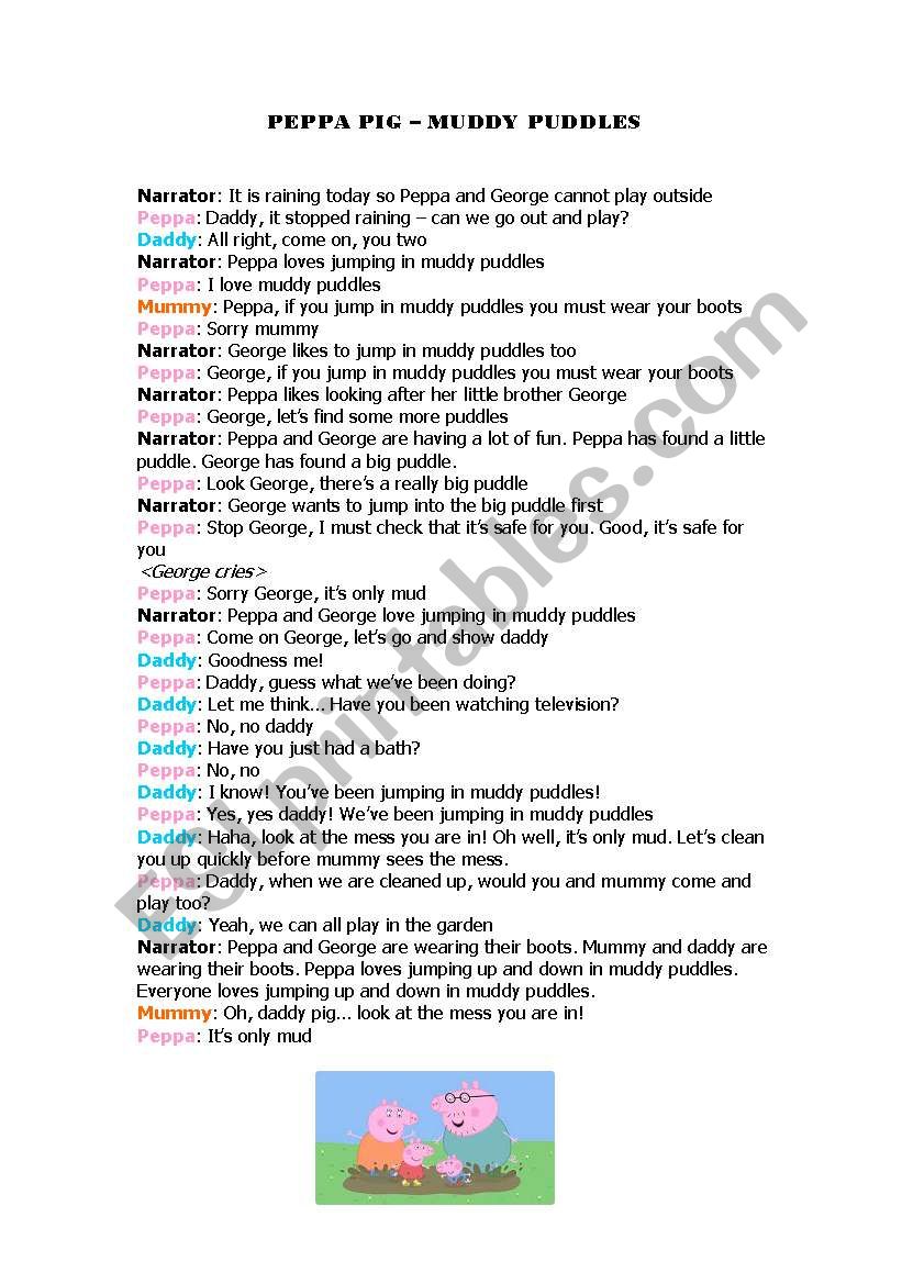 Peppa Pig Series 1 Episode 1  worksheet