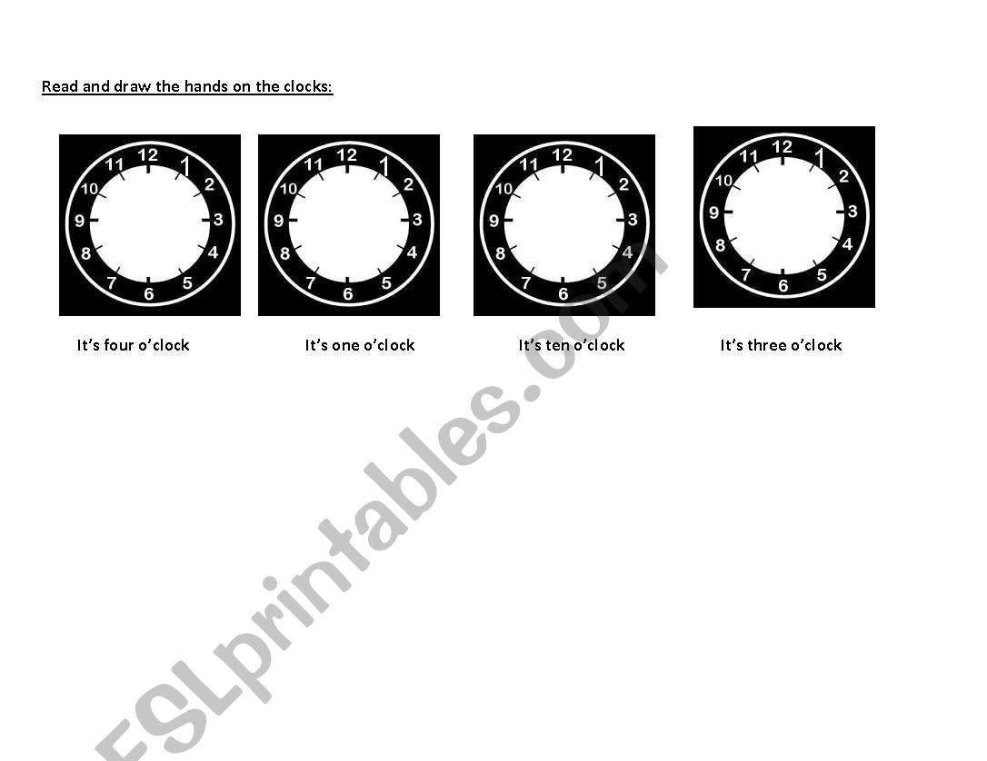 The Time worksheet