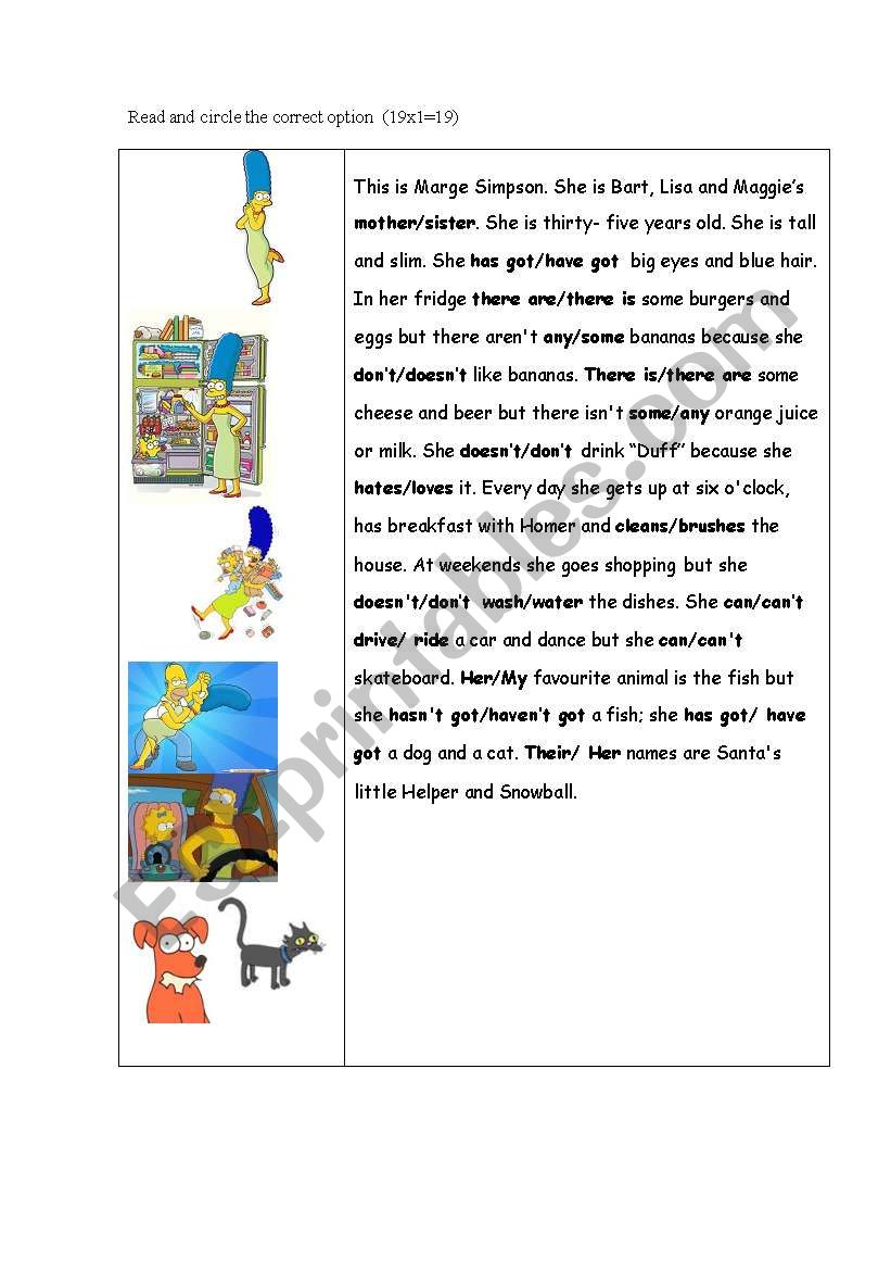Activities for children to revise the present simple.