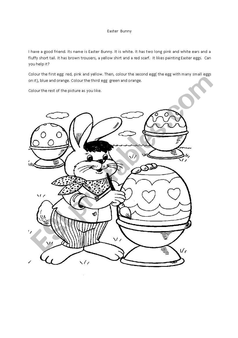 EASTER worksheet