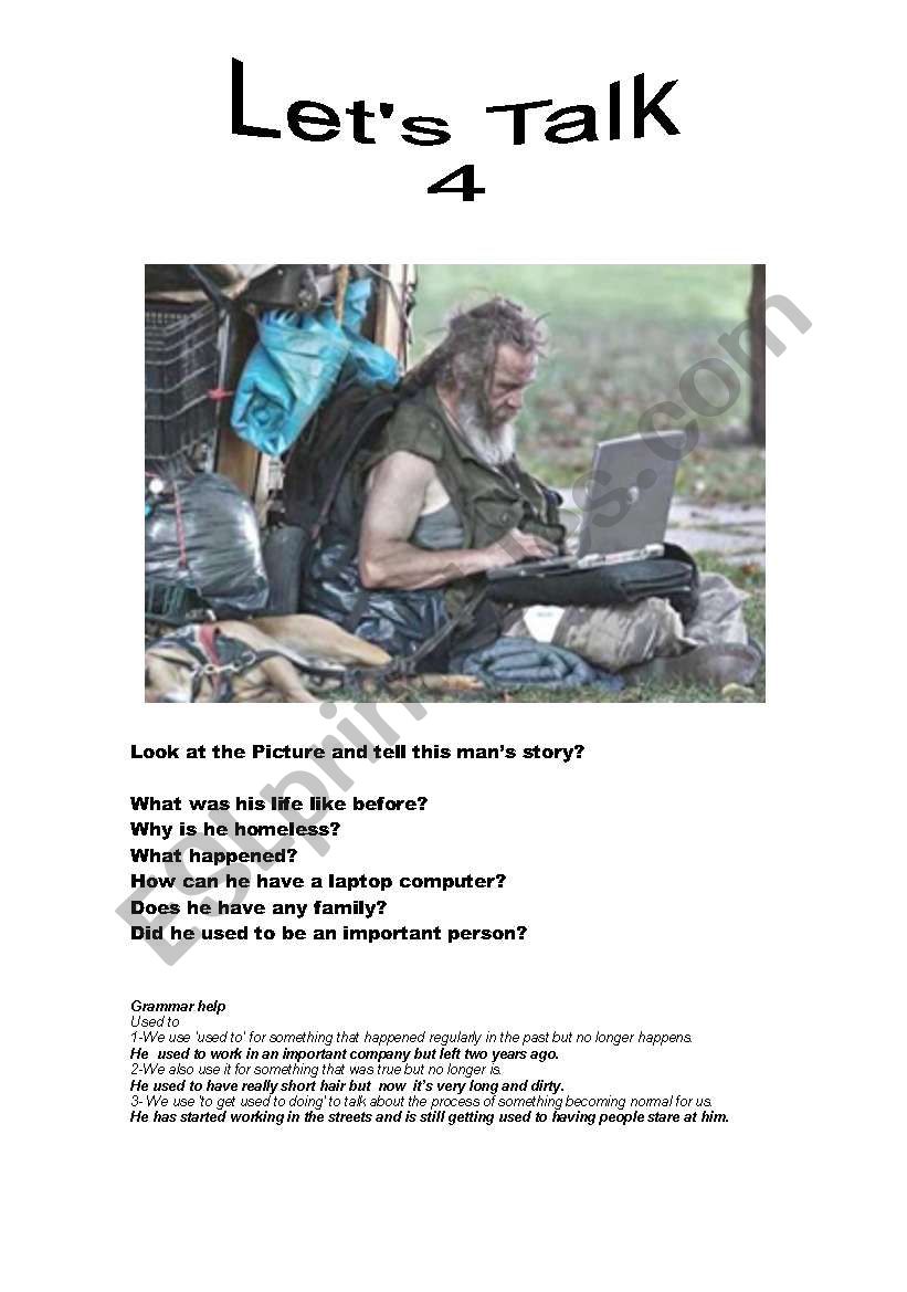 LetÂ´s Talk 4 worksheet