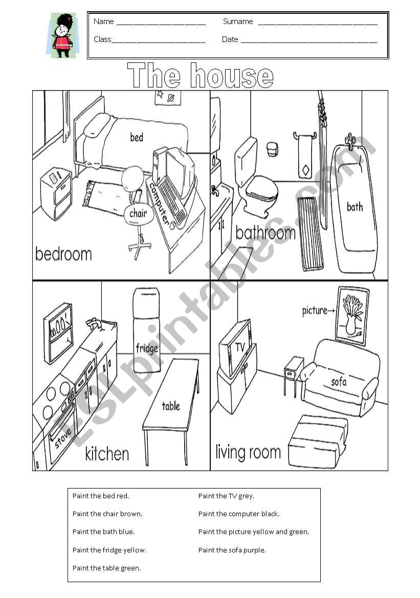 The house worksheet