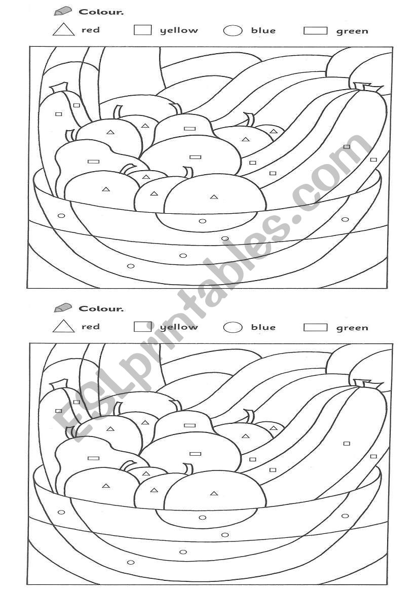 fruta worksheet