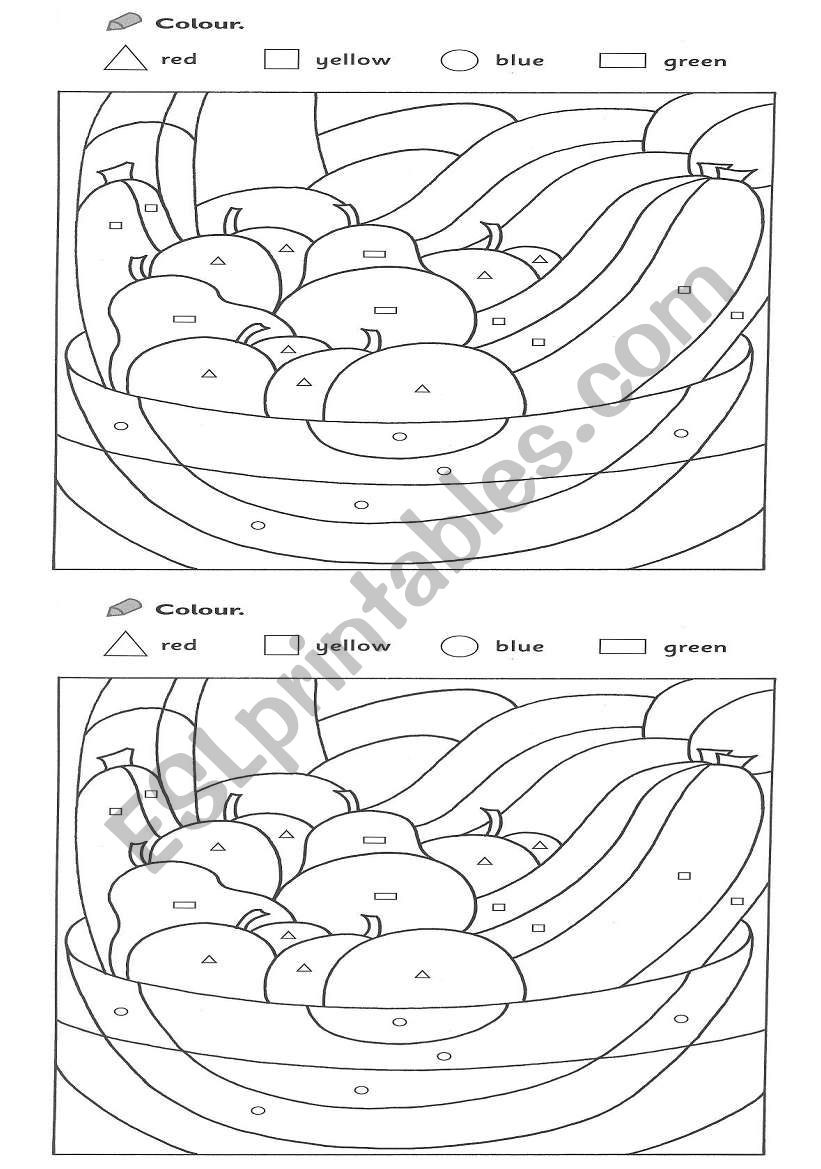 fruta worksheet