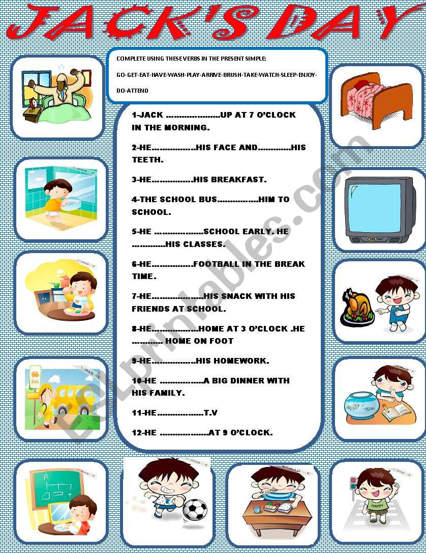 jacks day worksheet