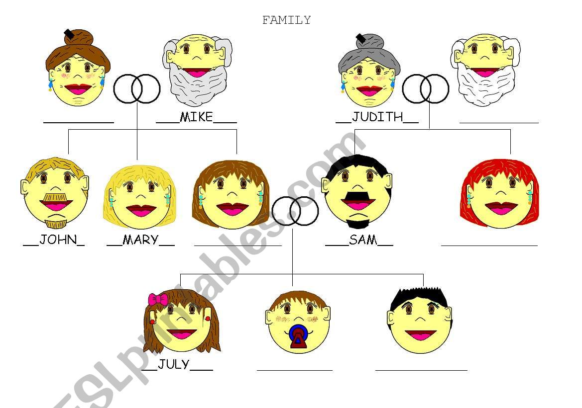 FAMILY COMPLETE worksheet