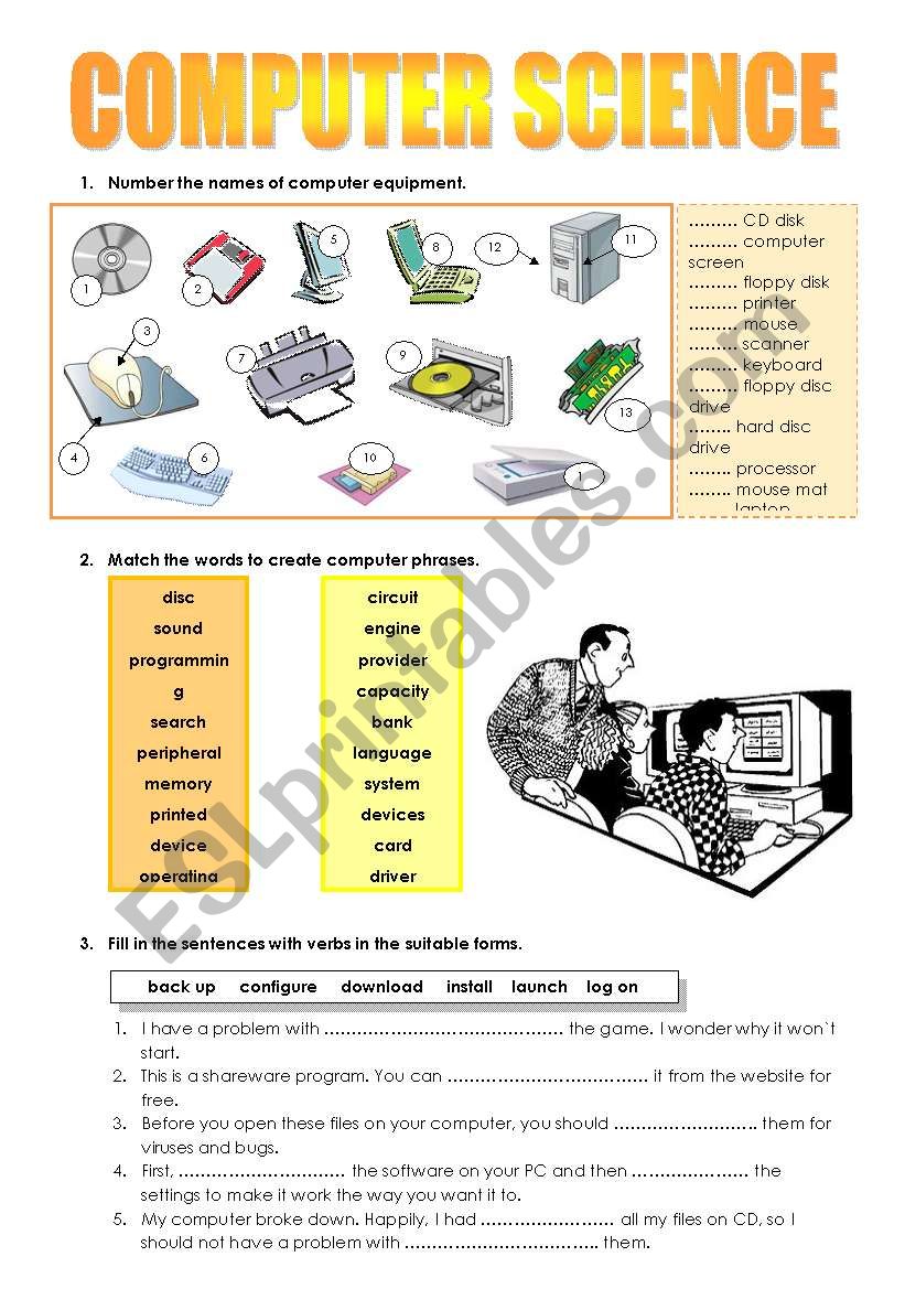 computer science worksheet