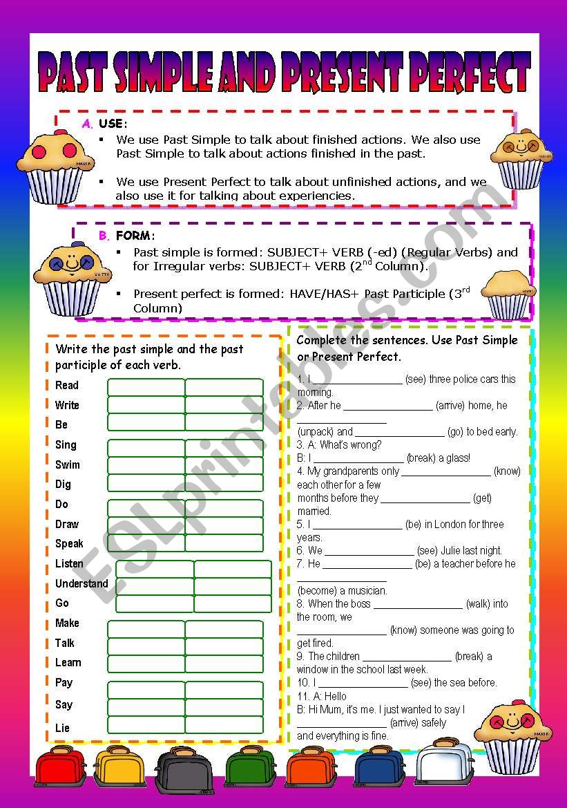 PAST SIMPLE AND PRESENT PERFECT