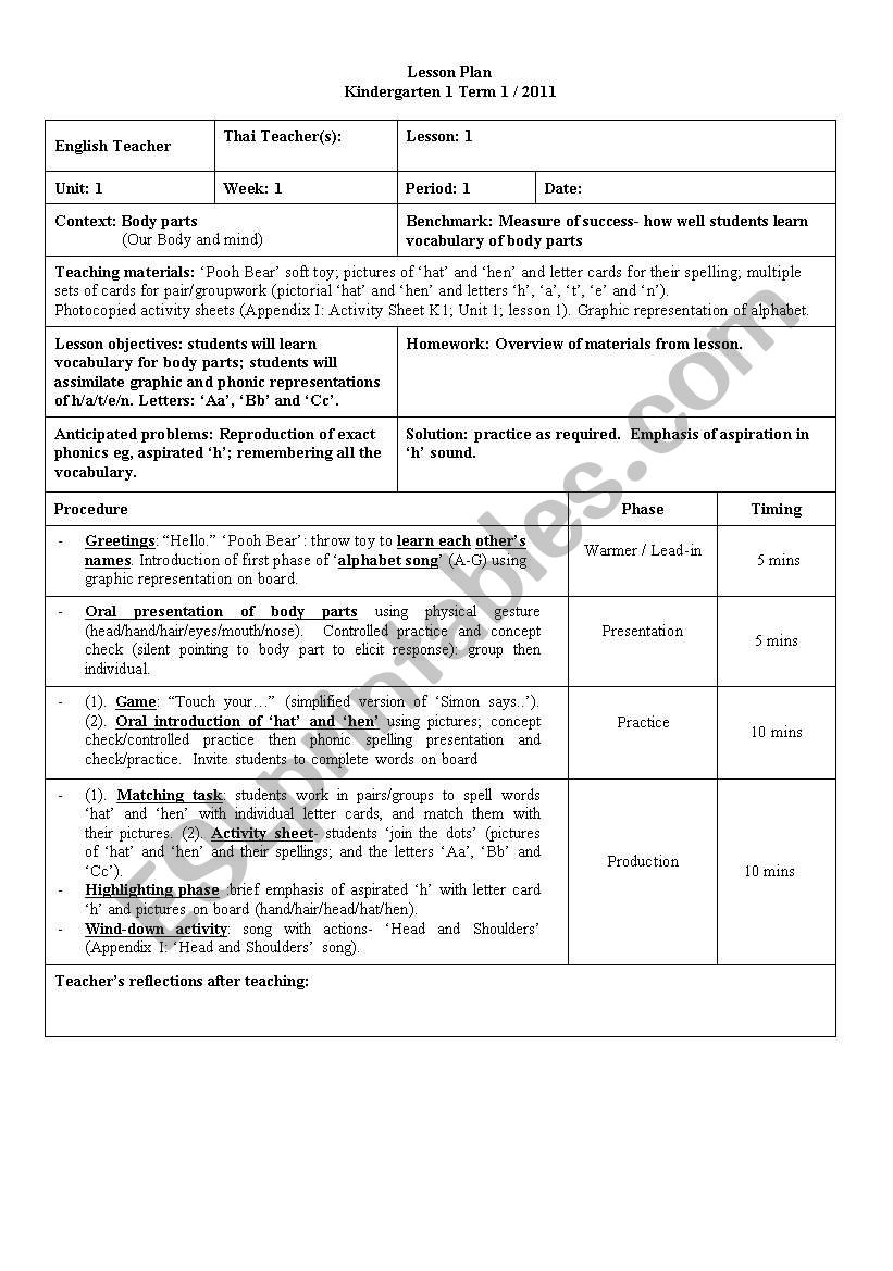 Kingdergarten  worksheet