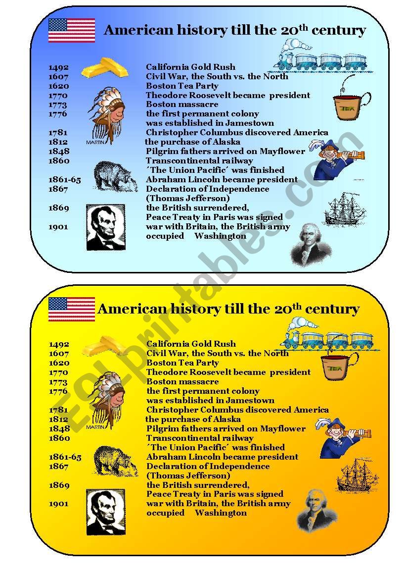 American history till 20th century