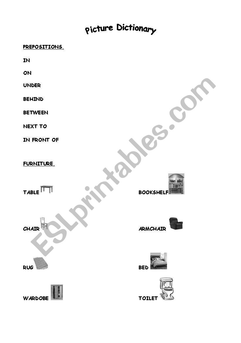 prepositions worksheet