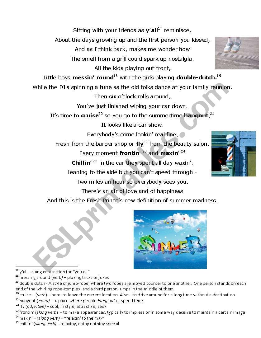Summertime Lyrics