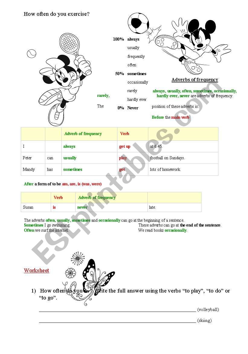 sports worksheet