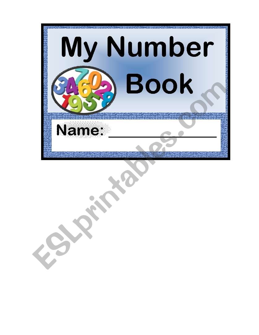 My Number Book (6 pages small book)