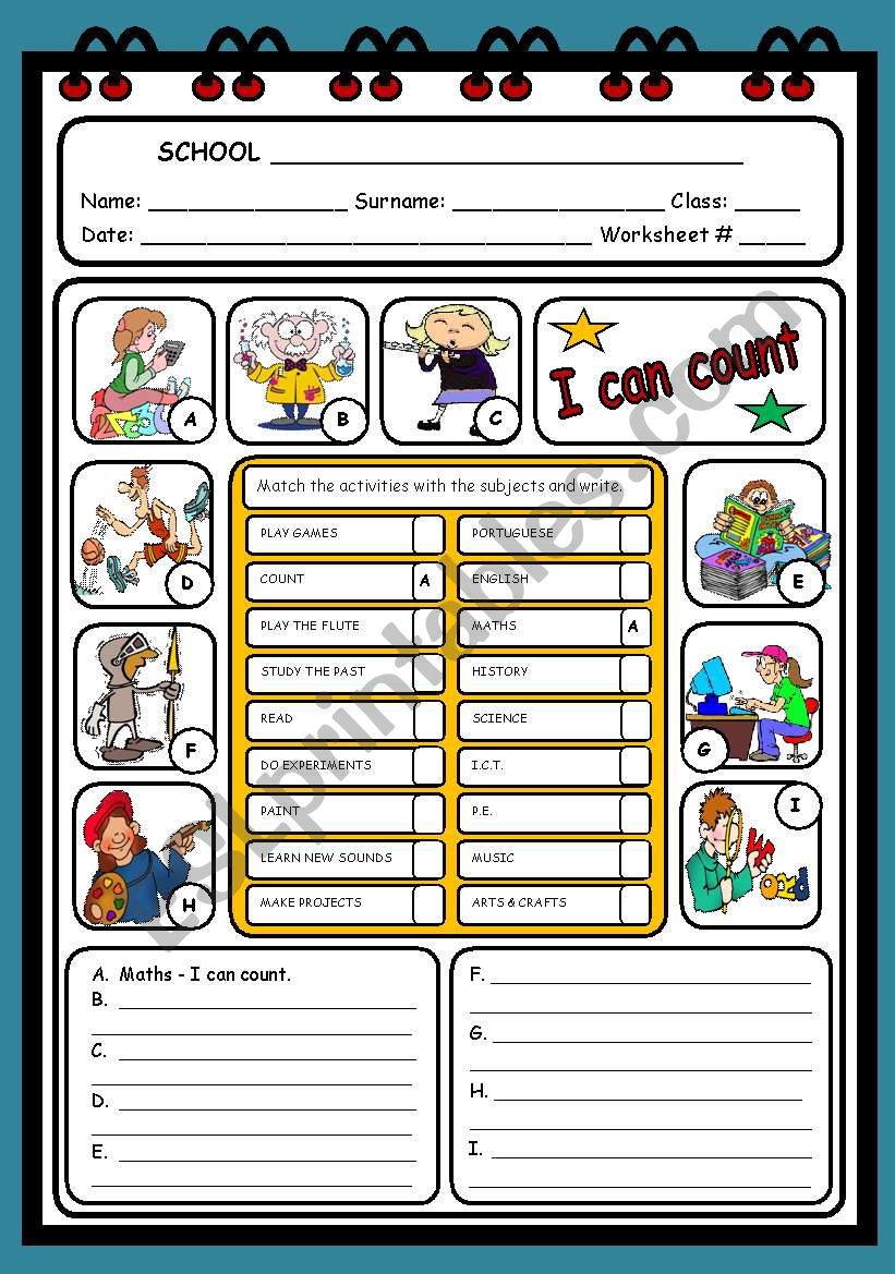 EXPRESSING ABILITIES worksheet