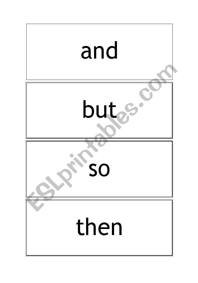 connectives worksheet