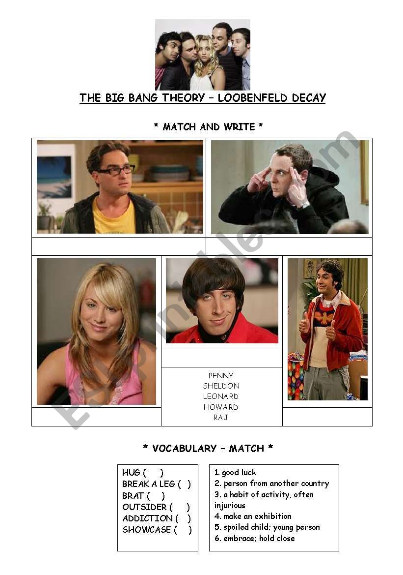 Big Bang Theory Episode 10 Season 1 Activity