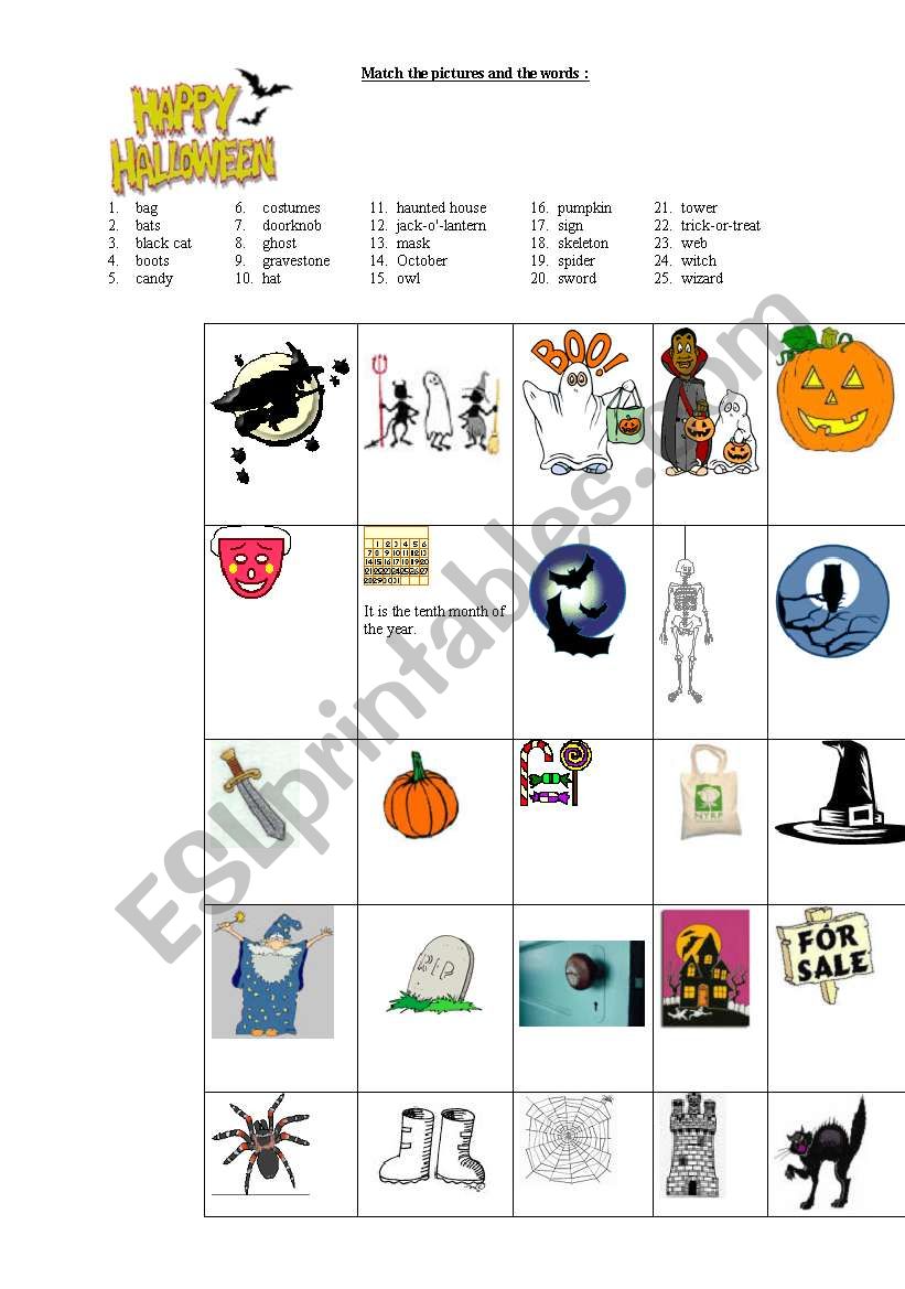 Halloween! worksheet