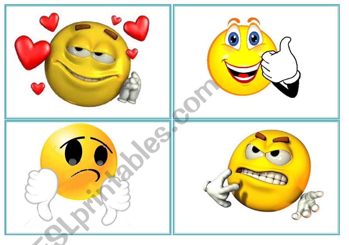 LOVE - LIKE - DONÂ´T LIKE - HATE FLASHCARDS