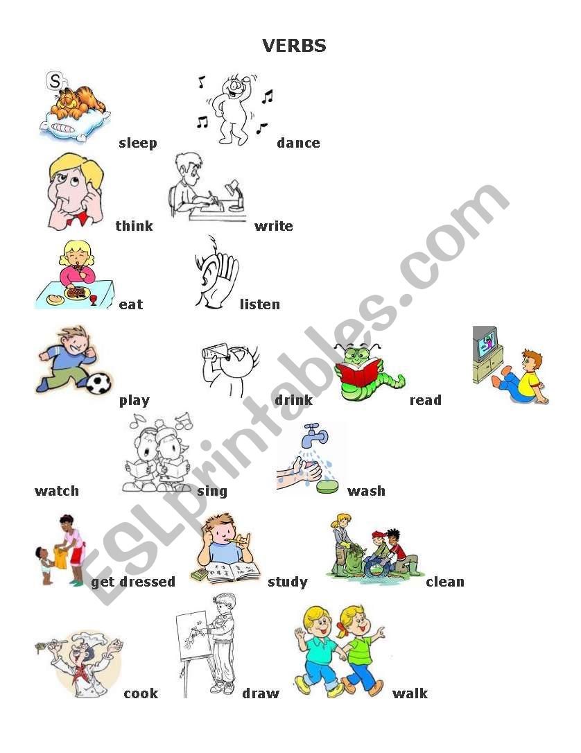 Verbs worksheet