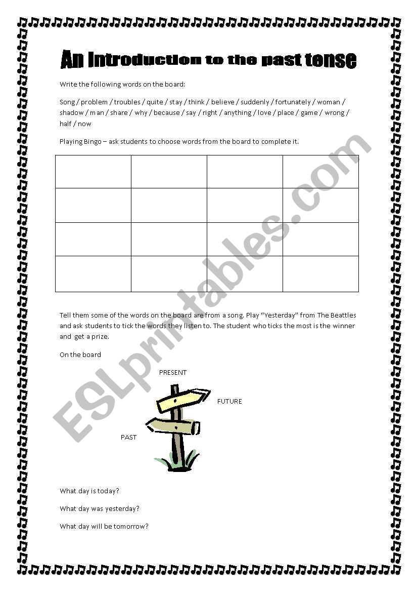 english-worksheets-introducing-the-past-tense