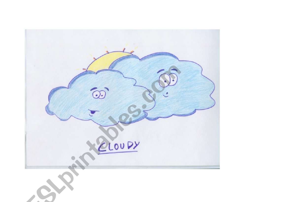 Weather flashcards worksheet