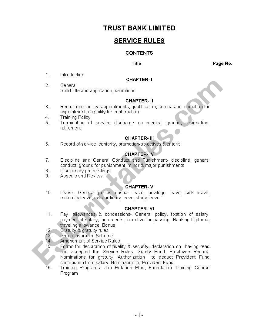 Babk rule worksheet