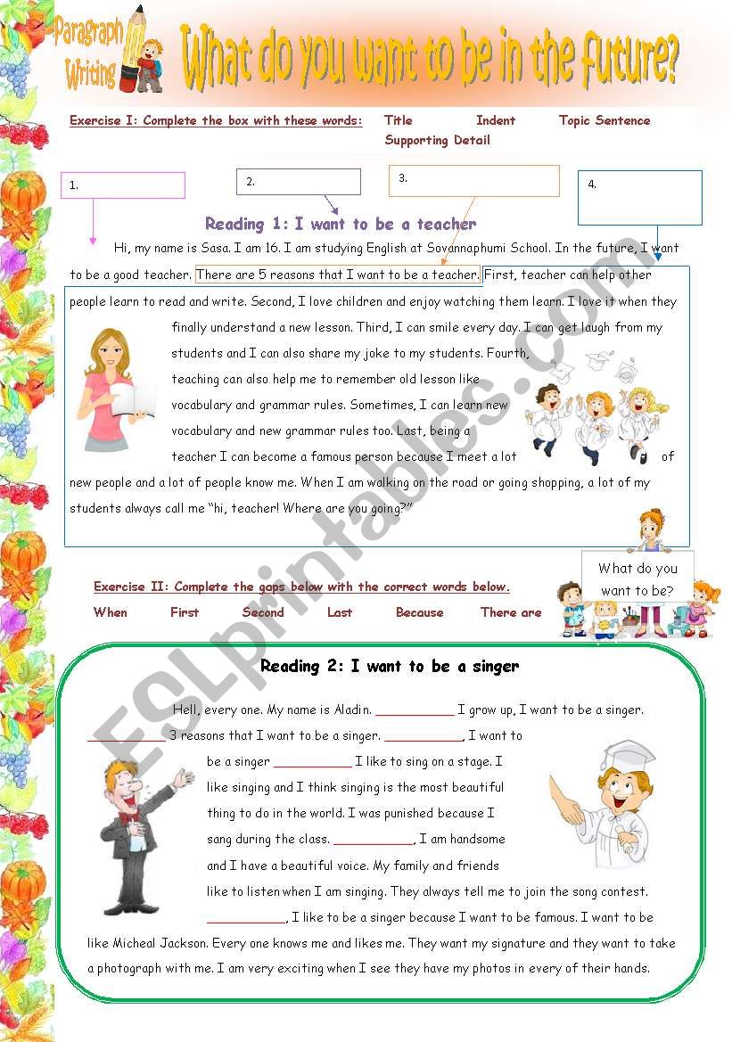 Paragraph Writing worksheet