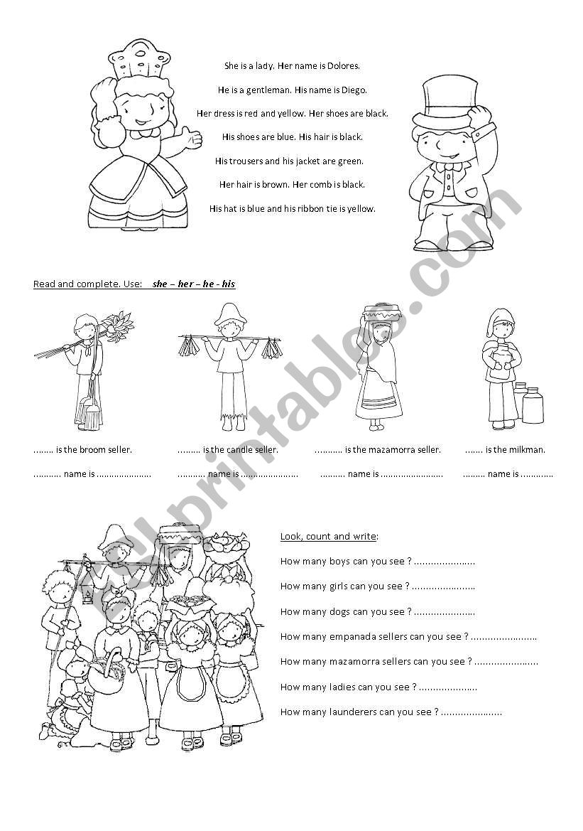 Colonial people worksheet