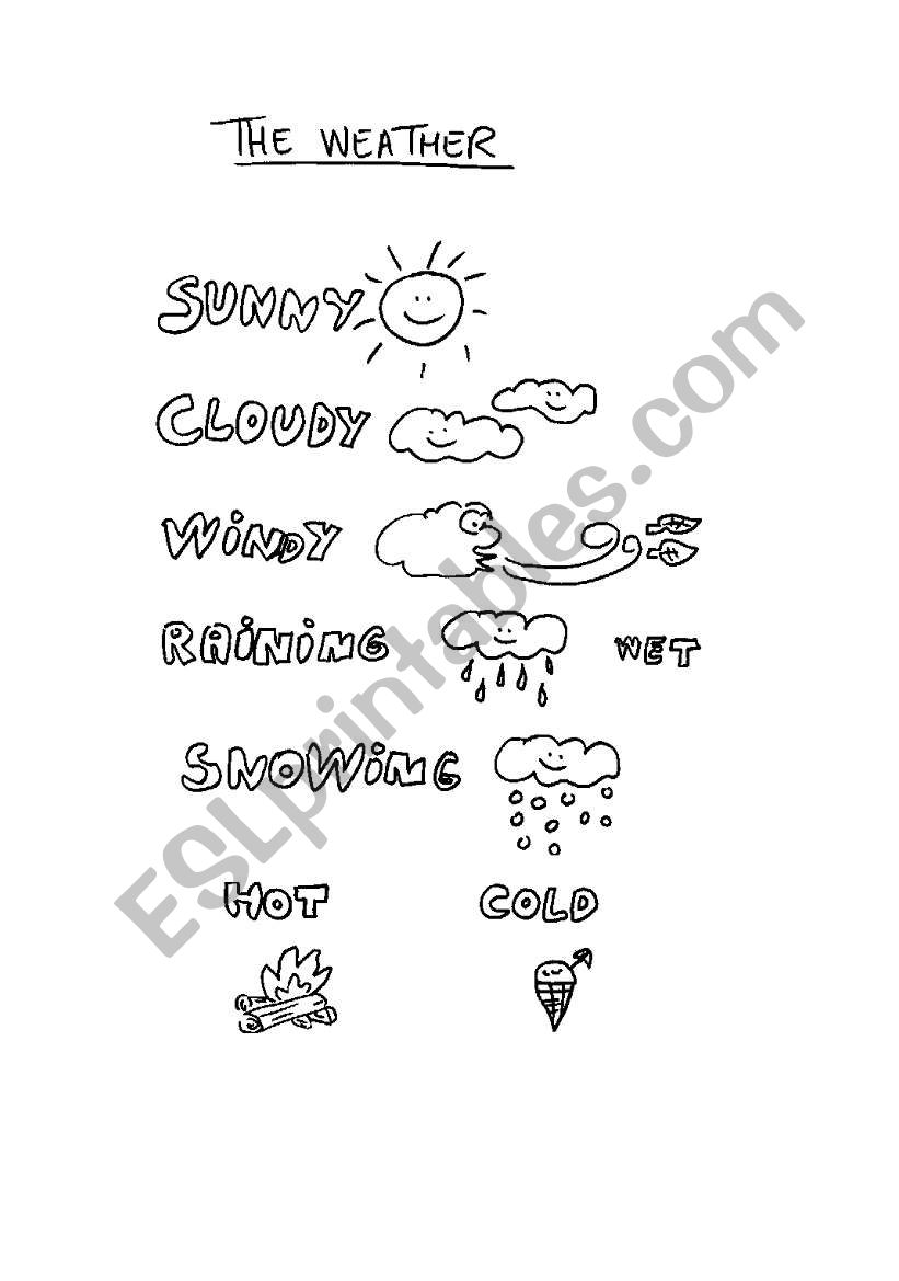 The weather for children worksheet
