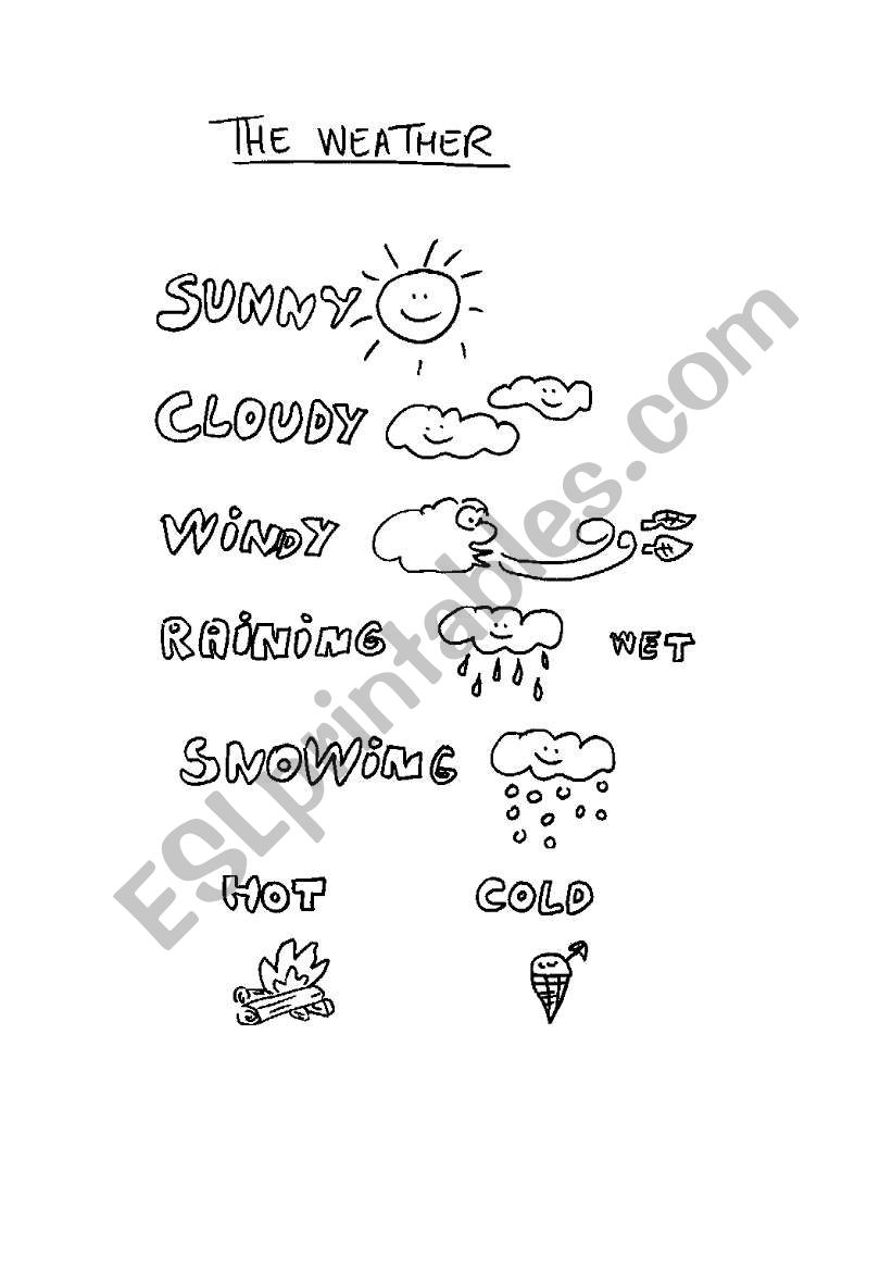 The weather for children worksheet