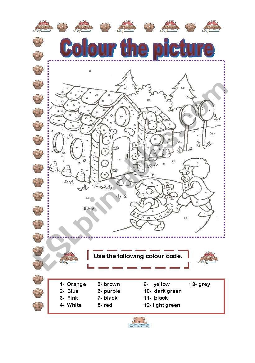 Colours worksheet