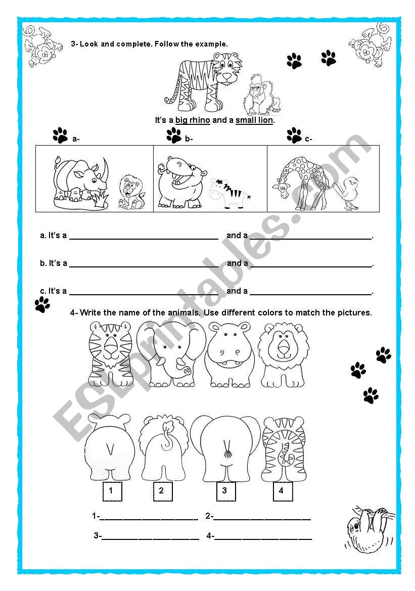 Wild Animals ( Part 2) worksheet